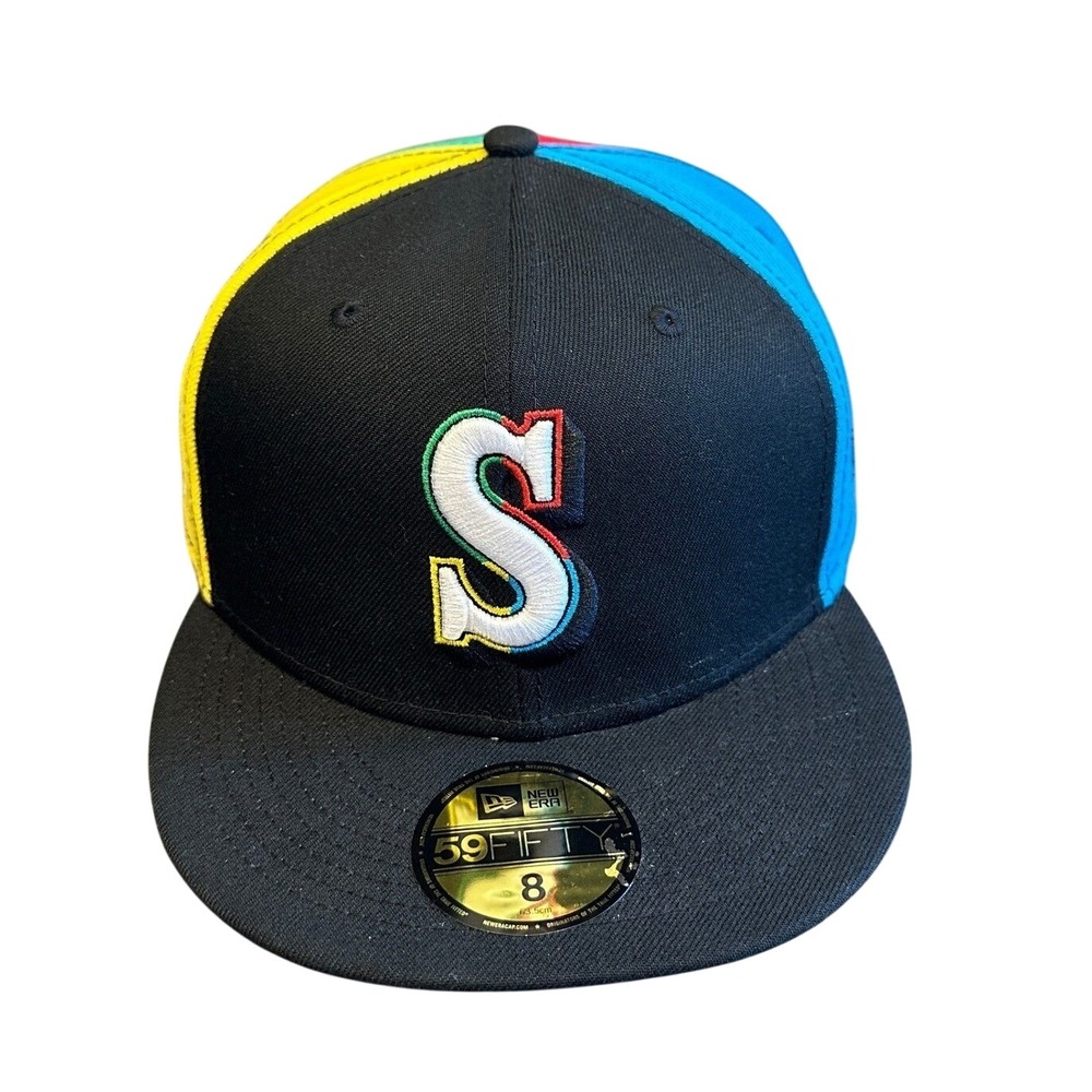 Seattle Mariners New Era Holiday Games Retro 59Fifty 1977 Fitted Hat Cap 8